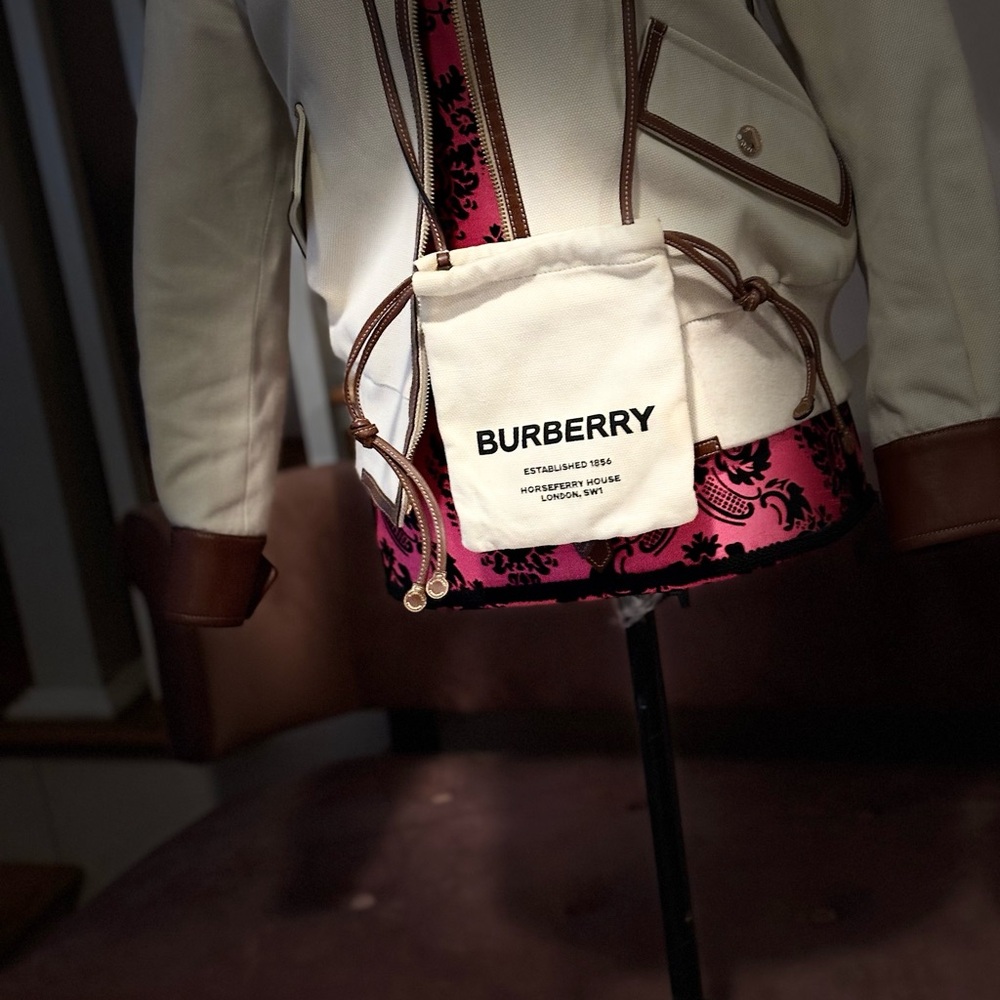 Burberry Canvas Graphic Horseferry Bag